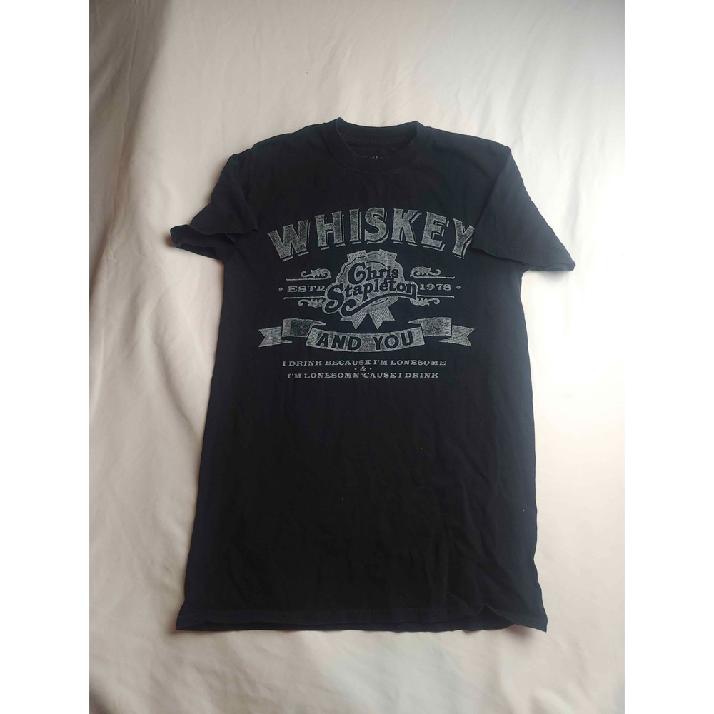 Chris Stapleton T Shirt Mens Size Small Black Graphic Country Music Band Apparel